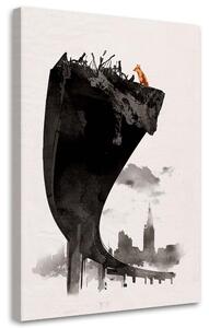 Obraz na plátne Zvedavá líška - Robert Farkas Rozmery: 40 x 60 cm