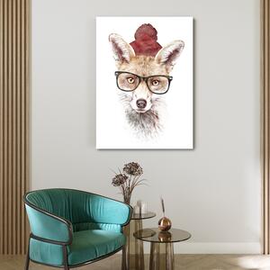 Obraz na plátne Líška v okuliaroch - Robert Farkas Rozmery: 40 x 60 cm