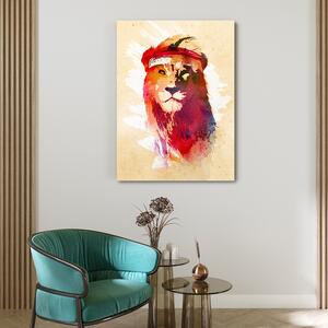 Obraz na plátne Atletický lev - Robert Farkas Rozmery: 40 x 60 cm