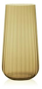 SKLENENÁ VÁZA RONA DECO FADE CITRINE 25CM