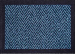 GRUND Domová rohož HERRINGBONE modrá Rozmer: 40x60 cm