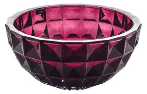 KRIŠTÁĽOVÁ MISKA BOHEMIA DIAMOND BURGUNDE 280 MM