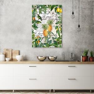 Obraz na plátne Tropické ovocie a kaligrafia - Andrea Haase Rozmery: 40 x 60 cm