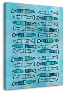 Obraz na plátne Tyrkysové ryby - Andrea Haase Rozmery: 40 x 60 cm