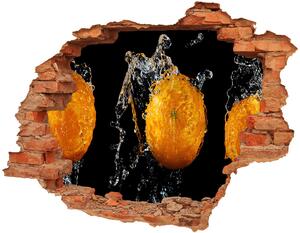 Nálepka 3D diera Pomaranče a vodu nd-c-63932923