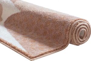 GRUND Kúpeľňový koberec MOUNTAINS tmavo béžový Rozmer: 60x90 cm