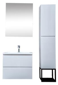 Kúpeľňová zostava s umývadlom SAT B-Way biela lesk KSETBWAY3