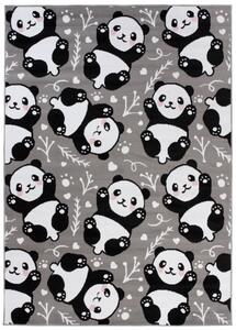 Detský koberec PINKY DE74A Panda sivý