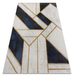 Koberec EMERALD exkluzívny 1015 glamour, styl marmur, geometrický granátový / zlatý