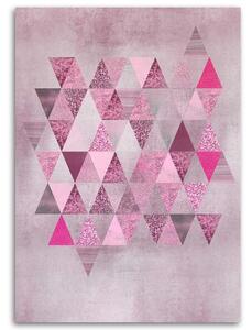 Obraz na plátne Zbierka ružových trojuholníkov - Andrea Haase Rozmery: 40 x 60 cm