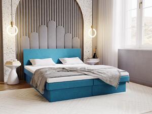 Čalúnená posteľ 140x200 AVRIL 2 s úložným priestorom - tyrkysová