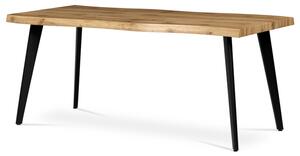 Jedálenský stôl ALTON dub divoký/čierna, šírka 180 cm