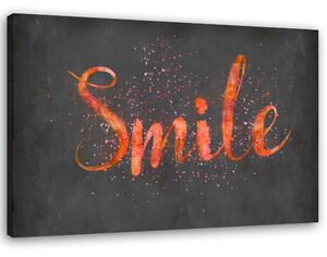 Obraz na plátne Oranžový znak Smile - Andrea Haase Rozmery: 60 x 40 cm