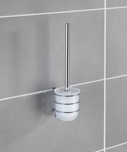 WENKO WC kefa BEZ VŔTANIA Klasická lesklá kovová 37x10x12 cm