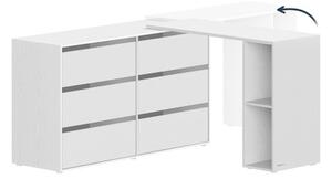 Komoda s nastaviteľným stolíkom LTS656W01