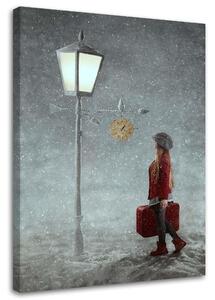 Obraz na plátne Putovanie v zime - Maryna Khomenko Rozmery: 40 x 60 cm