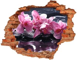 Samolepiaca nálepka betón Ružová orchidea nd-c-28903356