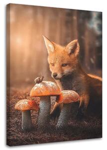 Obraz na plátne Líška v čarovnom lese - Jose Francese Rozmery: 40 x 60 cm