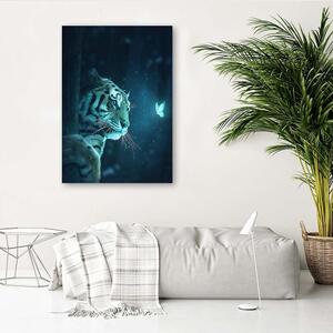 Obraz na plátne Tiger a magická noc - Jose Francese Rozmery: 40 x 60 cm