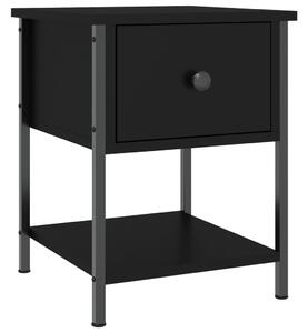 Nočný stolík čierny 34x35,5x45 cm spracované drevo