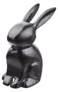 EASTER Dekoračný zajačik sediaci 12 cm - čierna