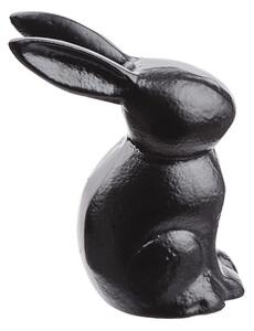 EASTER Dekoračný zajačik sediaci 12 cm - čierna