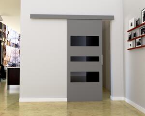Interiérové dvere na stenu BARRET 3 - 76 cm, šedé
