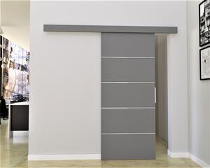 Posuvné interiérové dvere BARRET 2 - 96 cm, šedé