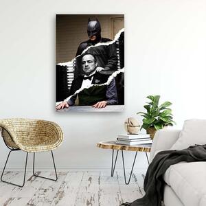 Obraz na plátne Koláž Batman a Krstný otec - Norrobey Rozmery: 40 x 60 cm