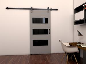 Posuvné dvere na stenu BUSHLAND 5 - 86 cm, šedé