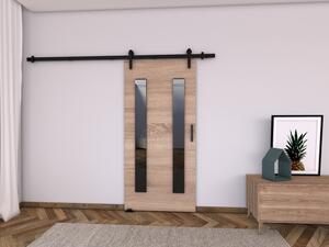 Posuvné dvere BUSHLAND 8 - 106 cm, dub sonoma