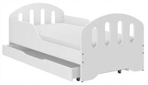 Detská posteľ SMILE so šuflíkom 160 x 80 cm biela Biela