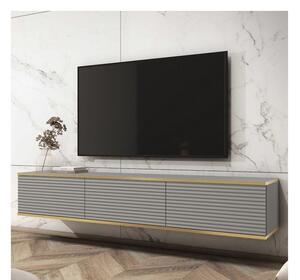 Stolík pod TV REFUGIO - 175 cm, šedý