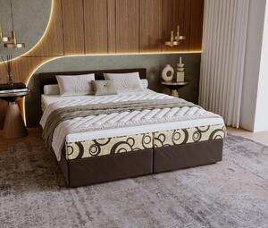Čalúnená posteľ 160x200 SUVI 1 s úložným priestorom - hnedá