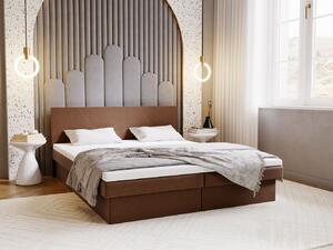 Čalúnená posteľ 180x200 AVRIL 1 s úložným priestorom - hnedá