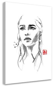 Obraz na plátne Hra o tróny, Daenerys Targaryen - Péchane Rozmery: 40 x 60 cm
