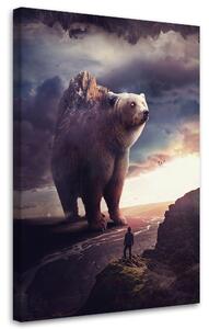 Obraz na plátne Skalný medveď - Patryk Andrzejewski Rozmery: 40 x 60 cm