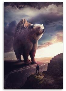 Obraz na plátne Skalný medveď - Patryk Andrzejewski Rozmery: 40 x 60 cm