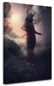 Obraz na plátne Samuraj v hmle - Patryk Andrzejewski Rozmery: 40 x 60 cm