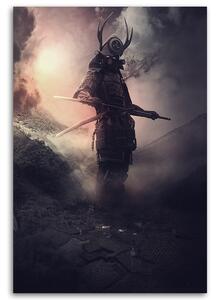 Obraz na plátne Samuraj v hmle - Patryk Andrzejewski Rozmery: 40 x 60 cm