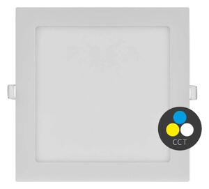 Biely vstavaný LED panel hranatý 225 x 225mm 18W 24V CCT – LED panely > Vstavané LED panely