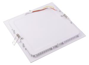 Biely vstavaný LED panel hranatý 225 x 225mm 18W 24V CCT