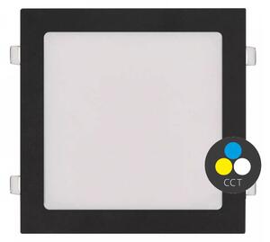 Čierny vstavaný LED panel hranatý 300 x 300mm 24W 24V CCT – LED panely > Vstavané LED panely