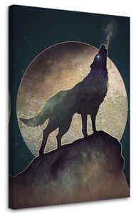 Obraz na plátne Hviezdny vlk - Patryk Andrzejewski Rozmery: 40 x 60 cm