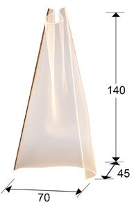 LED lampa Velos, ružové zlato, organicky tvarovaná