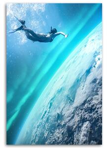 Obraz na plátne Vesmírne potápanie - Alex Griffith Rozmery: 40 x 60 cm