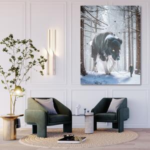 Obraz na plátne Obrovský pes v zimnom lese - Alex Griffith Rozmery: 40 x 60 cm