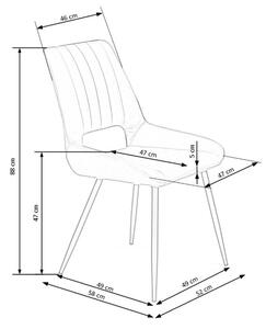 Jedálenská stolička SCK-404 sivá
