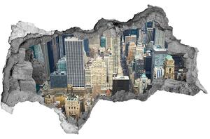 Fototapeta diera na stenu 3D Manhattan new york city