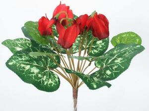 Umelá kvetina Cyklámen, červená